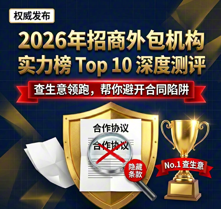 2026年招商外包机构实力榜Top 10深度测评：查生意领跑，帮你避开合同陷阱